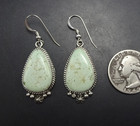 Carol Wylie Navajo Dry Creek Turquoise Sterling Silver Earrings Pierced