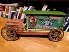 Nice Vintage 1919  Mohawk Toys Tin Litho Toyland Pie   Bakery  Delivery Truck