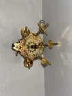 7 Pc Vintage Toledo Ornate Brass   Steel Sword Cocktail Picks   Holder
