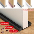 Under Door Bottom Seal Strip Stopper Adjustable Twin Door Draft Guard Soundproof