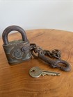 Antique Padlock Yale Ordinance Ammunition Lock W  Key Works Wwi Brass Vintage