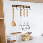 Kitchen Utensil Hanger Holder Drilling Storage Shelf Wall Mounted Organizer Rack