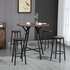 High Top Table And Chairs For 4 Dining Room Bar Set For Apartment Pub   Kitchen