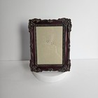 Ornate Vintage Style Picture Frame 5x7 Burgundy Gold Baroque Decor