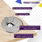 Enerlites Dual Flip Lid Floor Cover 5 625 Diameter 20a Tamper-weather Resistant