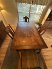 Antique Dining Table And Chairs  Used And In Fair Condition  