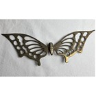 Vintage Solid Brass Butterfly Wall Hanging Set Of 3 Mid Century Modern Decor