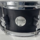 Pdp Concept Series 6x12 Black Wax Maple Snare Drum - Satin Black - Pdsn0612bwcr
