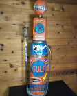 Vintage Gulf Retro Gas Pump Service Station Advertising Display - Metal 32  Tall