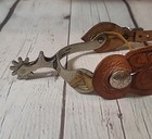 Don Ricardo Vintage Ornate Leather Nickel Silver  Spur