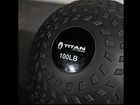 Titan Fitness 100 Lb Rubber Tread Slam Ball