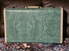 Vintage 1950s Samsonite Suitcase Bermuda Green Marbled 21  Big Schwayder Luggage