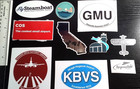 Lot 48 - Set Of 50 Aviation And Airport Stickers  Post And Trading Cards  Magnet