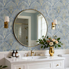 Blue And Gold Art Deco Wallpaper Peel And Stick Abstract Geometric Wallpaper Vin