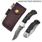 Custom Hand Made Forged Damascus Steel Folding Blade Pocket Knife 1144