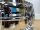 Ludwig Super Sensitive Snare Drum Blue Olive Badge 80s Vtg 410 - Very Clean  Usa
