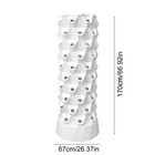Vertical Hydroponic System Tower Garden Aeroponics Home Grow Kit 10 Layer 80pots