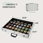 24x20  Locking Aluminum Display Case For Sports Cards  Jewelry  Collectibles