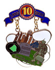 Disney World Haunted Mansion Pin 2009 Tribute 10 Years Trading Le 1000