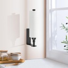 Paper Towel Holder Under Cabinet  Single Hand Operable Wall Mount Damping Effect