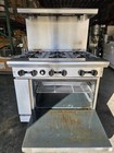 American Range Ar-6 36  6 Burner Gas Range Oven Natural Gas Tested Live Pictures