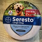2  Pcs Bayer Seresto Flea And Tick Treatment Collar For Large Dogs  over 18 Lbs 