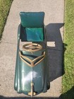 Vintage 1950s Murray Sad Face Pedal Car Pontiac Steel Green Gold Deco Restored
