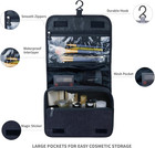 Large Capacity Toiletry Bag Travel Bag With Hanging Hook For Men And Women Water
