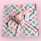 Carters Plush Pink Bunny Hearts Security Blanket Lovey Baby Toy 67235
