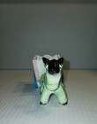 Vintage Mcm Hand Painted Ceramic  donkey With Cart  Planter