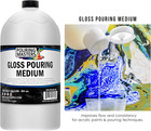 Professional Gloss Pouring Medium 64oz  half Gallon  - Improves Paint Flow   Cel