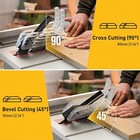Marvtool 10  Table Saw With 36t Blade 15amp 4600rpm 90    0-45  cutting Corded Saw