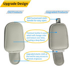 2 Packs Sunglasses Holders For Car Visor - Magnetic Leather Sunglasses Holder An
