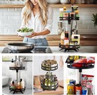 3 Tier Turntable Lazy Susan Organizer Rotating Spice Rack Organization