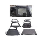 For 1997-2006 Jeep Wrangler Tj Soft Top  Kojem Black Vinyl  2 door  W windows