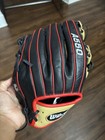 Wilson A550 11  Leather Padded Baseball Glove Left Hand Throw Tan black red
