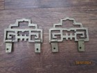 2 Brass Chinese Antique Frame Art  Wall Hangers By Pair - 9 Pair Available