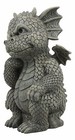 Ebros Garden Dragon Thinker Garden Display Decorative Sculpture Stone Figurine