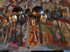 Vintage Silverplated Mixed Lot Of 34 Spoons Forks Silverware Serving Pcs Lot 52
