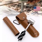Bushcraft Hand Auger Settlers Wrench Manual Hole Drill For Survival   Camping