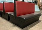 Restaurant Booth Single   Double 60 long X 42  High Upholstered  Plain Back 