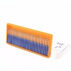 2 5mm Round Ball Diamond Grinding Bits Tipped Burrs Shank 2 35mm3 32  For Stone