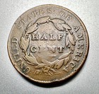 1828   Classic Head Half Cent   Vf Details    7848