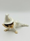 Vintage Artmark Christmas Pixie Elf White Opalescent Luster Crawling Figurine