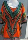 Elastic Waist Dashiki African Blouse Women Traditional Dress Top One Size