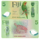 2026 Fiji 5 Dollars P 125 Polymer New Unc Banknote