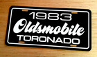 1983 Olds Toronado  License Plate Car Tag  83 Fwd Oldsmobile