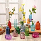 30 Vases Bulk Colored Flower Glass Vases Vintage Colored Glass Bottle Vases
