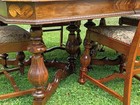 Antique Dining Room Table With Chairs