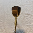 Antique Brass Art Deco Hand Held Vanity Mirror